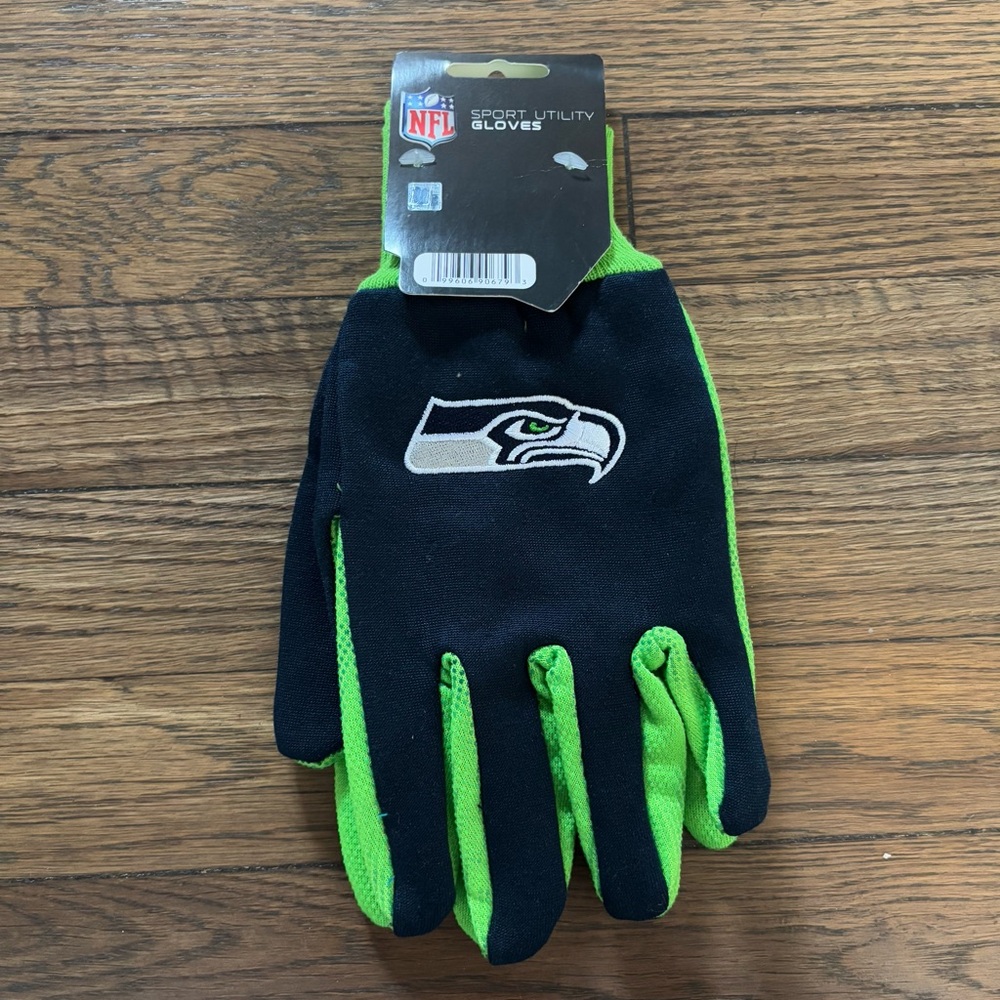 NFL Sport Utility Gloves - Seattle Seahawks Green and Blue